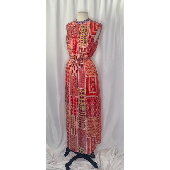 Anthropologie TANVI KEDIA Embroidered Beaded Sol Dress Maxi Bohemian Boho Small - Picture 8 of 16